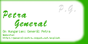 petra general business card